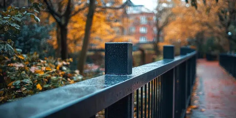 Modern Zaun aus Polen